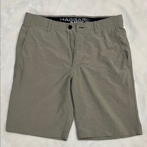 Haggar in Motion Men's Flat Front Shorts Sz 32